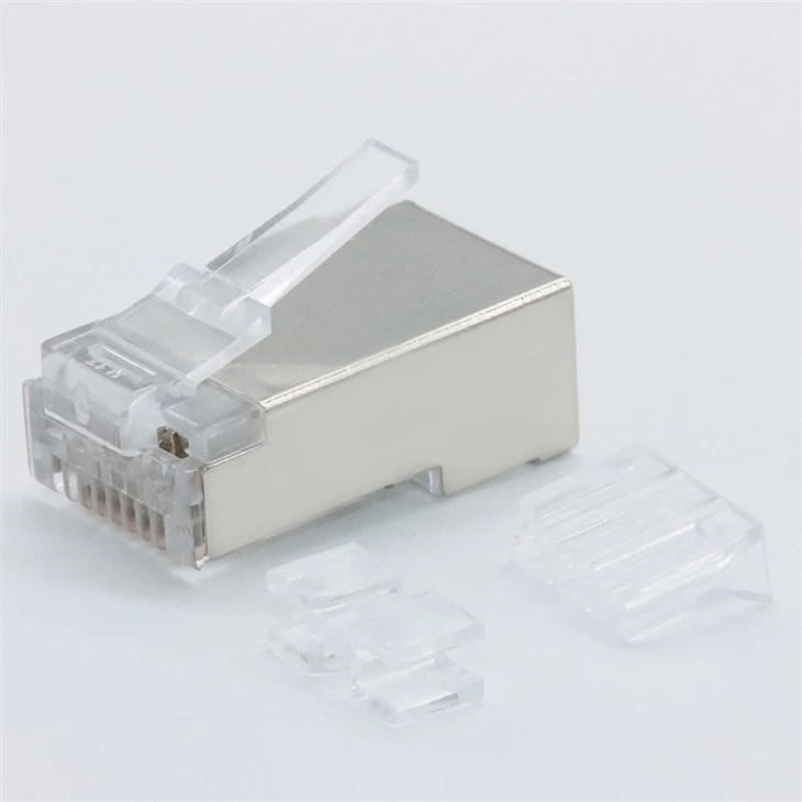 Cat.6A STP Modular Plug With One Loading Bar And One X-separator