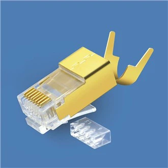 金シールドRJ45 CAT7コネクタ
