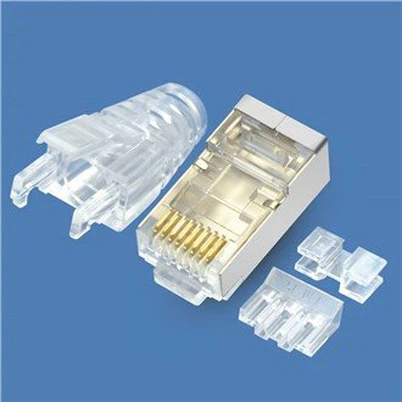 4 個の Rj45 Cat6A シールド付きイーサネット コネクタ
