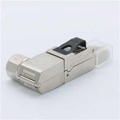 角度付きツールレス RJ45 プラグ