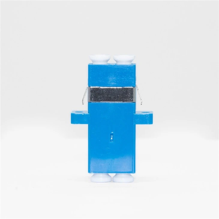 LC Duplex Fiber Optic Coupler Adapter Flange Connector