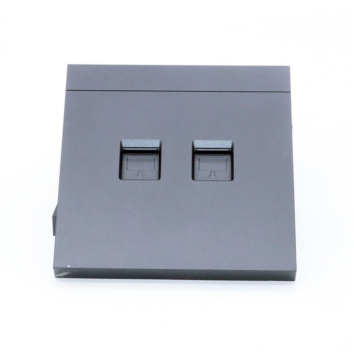 2 Port RJ45 Network Faceplate Keystone Plate