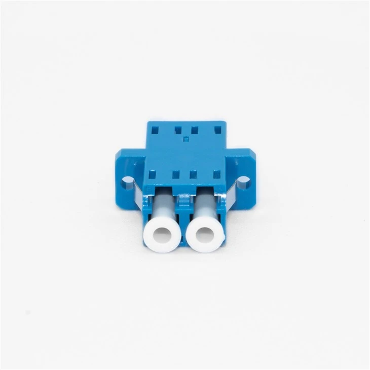 LC Duplex Fiber Optic Coupler Adapter Flange Connector
