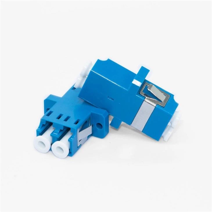 LC Duplex Fiber Optic Coupler Adapter Flange Connector