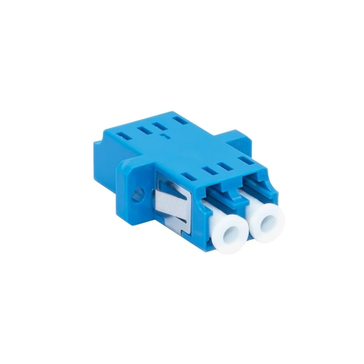 LC Duplex Fiber Optic Coupler Adapter Flange Connector