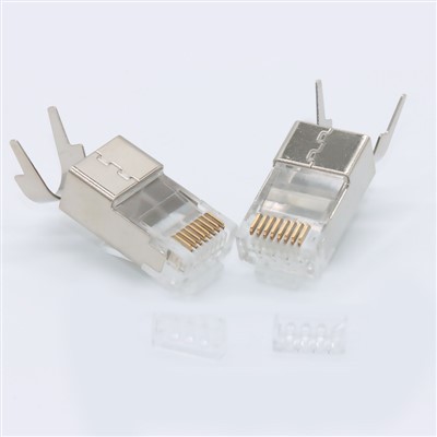 テールクランプCAT7シールドRJ45プラグ