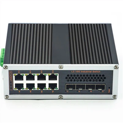 3層4*100Base FXから8*10Base TX SFP産業用イーサネットスイッチ