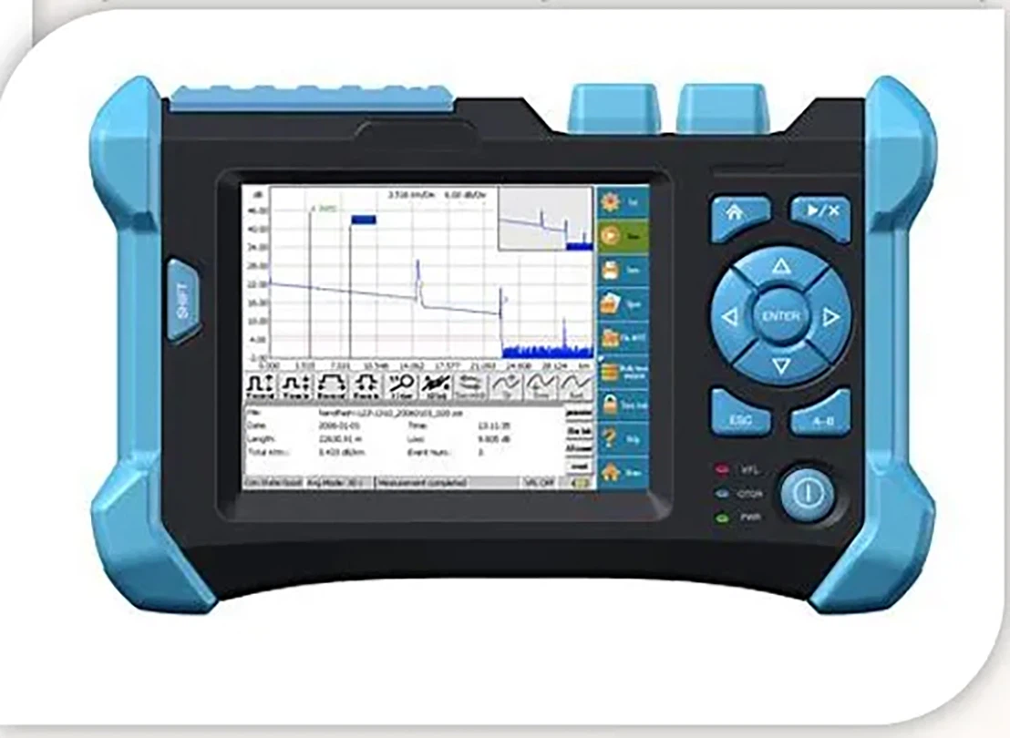Tools such as the Optical Time Domain Reflectometer (OTDR) or optical power meters can measure optical loss at the fiber joints. Tools such as the Optical Time Domain Reflectometer (OTDR) or optical power meters can measure optical loss at the fiber joints.