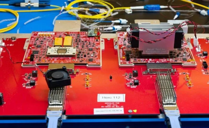 This is a view of the development board from the other side. This is a view of the development board from the other side.