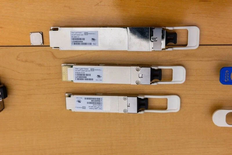 here's the COBTEL Orion DSP and the COLORZ III 800G ZR+ module it's housed in. This OSFP module sits above the older generation COLORZ II (400G) and COLORZ I (100G) pluggable modules. here's the COBTEL Orion DSP and the COLORZ III 800G ZR+ module it's housed in. This OSFP module sits above the older generation COLORZ II (400G) and COLORZ I (100G) pluggable modules.