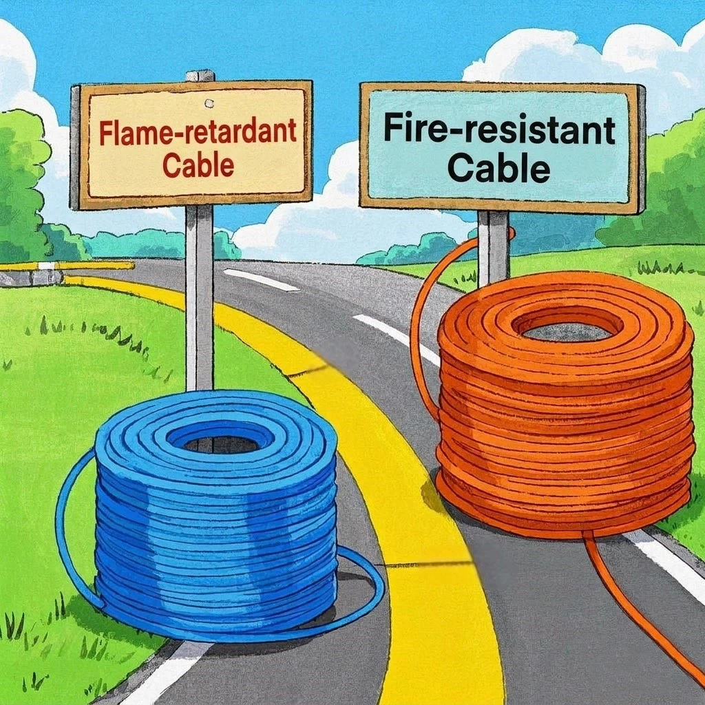Although flame retardant cables have many advantages suitable for chemical plants, such as low halogen and low smoke, under normal circumstances, a fire resistant cable can replace a flame retardant cable, but a flame retardant cable cannot replace a fire resistant cable. Although flame retardant cables have many advantages suitable for chemical plants, such as low halogen and low smoke, under normal circumstances, a fire resistant cable can replace a flame retardant cable, but a flame retardant cable cannot replace a fire resistant cable.