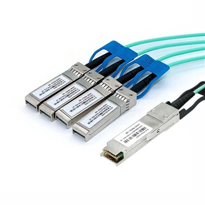 100G QSFP28 から 4*25G AOC アクティブ光ケーブル
